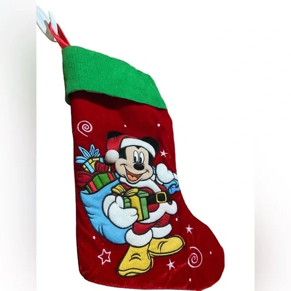 !!SOLD!!Disney Christmas Holiday Stocking, Mickey Mouse, Like New - Picture 3 of 3